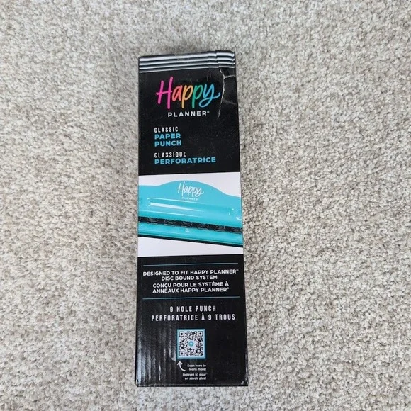 Happy Planner Classic Paper Punch 9 Hole Teal Disc Bound System - Picture 1 of 6